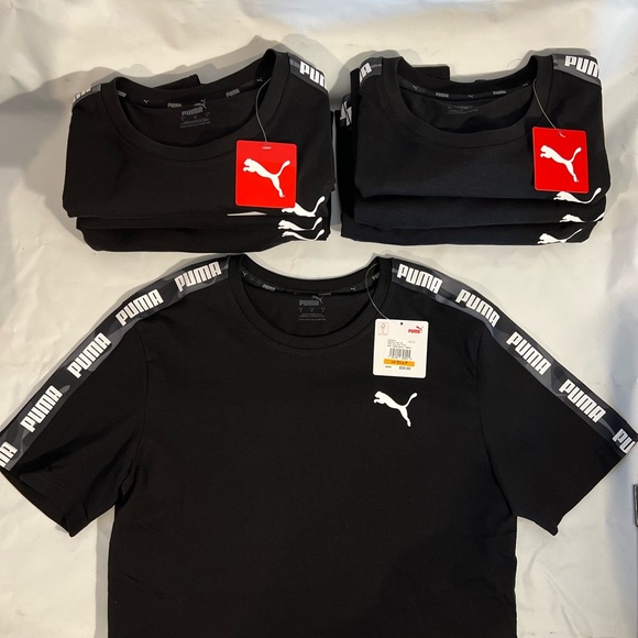 Puma Essentials Repetition Tape Tee - Picture 2 of 5